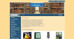 Desktop Screenshot of goetheplatz13.com